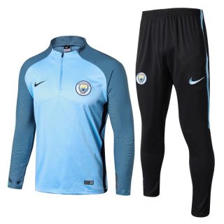 Survetement Manchester City 2017 2018 Bleu Noir