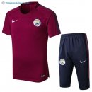 Entrainement Manchester City Conjunto Completo 2017 2018 Rouge