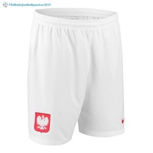 Pantalon Pologne Domicile 2018 Blanc