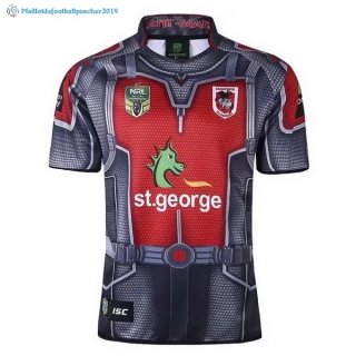 Maillot Rugby St.George Illawarra Dragons 2017 2018 Gris