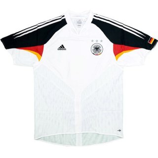 Thailande Maillot Allemagne Domicile Retro 2004 Blanc Thailande Maillot Allemagne Domicile Retro 2004 Blanc