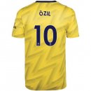 Maillot Arsenal NO.10 Ozil Exterieur 2019 2020 Jaune