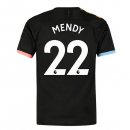 Maillot Manchester City NO.22 Mendy Exterieur 2019 2020 Noir