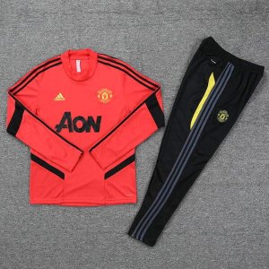 Survetement Manchester United 2020 2021 Rouge Noir Jaune