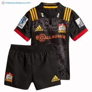 Maillot Rugby Chiefs Domicile Enfant 2018 Noir Maillot Rugby Chiefs Domicile Enfant 2018 Noir