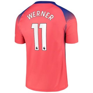 Maillot Chelsea NO.11 Werner Third 2020 2021 Orange Maillot Chelsea NO.11 Werner Third 2020 2021 Orange