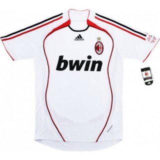 Maillot AC Milan Exterieur Retro 2006 2007 Blanc Maillot AC Milan Exterieur Retro 2006 2007 Blanc