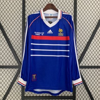 Thailande Maillot France Domicile ML Retro 1998 Thailande Maillot France Domicile ML Retro 1998
