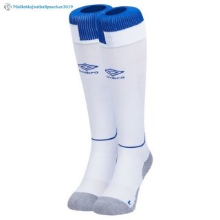 Chaussette Everton Domicile 2018 2019 Blanc