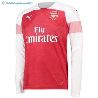 Maillot Arsenal Domicile ML 2018 2019 Rouge