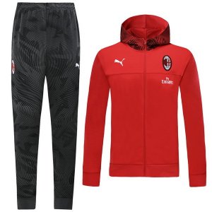 Survetement AC Milan 2019 2020 Gris Rouge