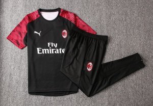 Entrainement AC Milan Ensemble Complet 2019 2020 Noir Blanc Rouge