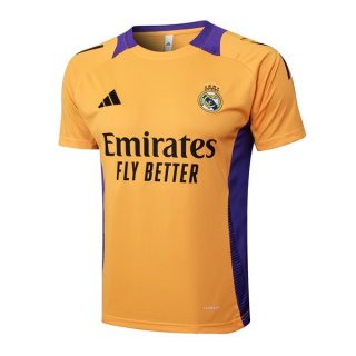 Maillot Entrainement Real Madrid 2025-2026 Jaune Maillot Entrainement Real Madrid 2025-2026 Jaune