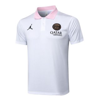 Polo PSG 2025-2026 Blanc Rose Polo PSG 2025-2026 Blanc Rose
