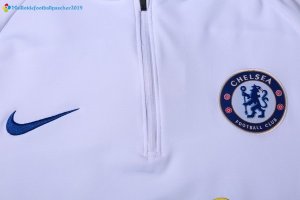 Survetement Chelsea 2017 2018 Bleu Blanc B