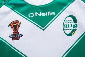 Maillot Rugby Irlande RLWC O'Neills Domicile 2017 2018 Vert