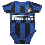 Maillot Inter Milan Domicile Onesies Enfant 2019 2020 Bleu Noir