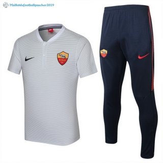 Polo As Roma Ensemble Complet 2017 2018 Blanc Polo As Roma Ensemble Complet 2017 2018 Blanc