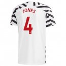 Maillot Manchester United NO.4 Jones Third 2020 2021 Blanc