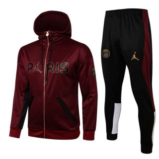 Sweat Shirt Capuche Paris Saint Germain 2022 Rouge Noir Sweat Shirt Capuche Paris Saint Germain 2022 Rouge Noir