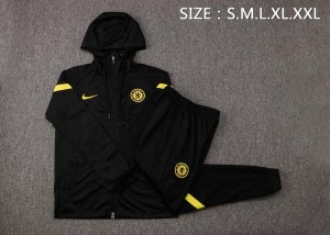 Sweat Shirt Capuche Chelsea 2022 Noir Jaune