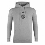 Sweat Shirt Capuche Manchester United 2020 2021 Gris