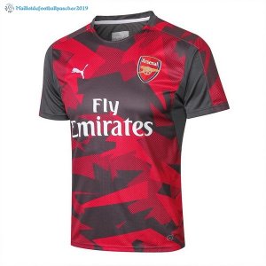 Maillot Entrainement Arsenal Ensemble Complet 2018 2019 Rouge Gris Marine