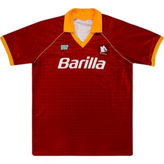 Maillot As Roma Domicile Retro 1990 1991 Orange Maillot As Roma Domicile Retro 1990 1991 Orange