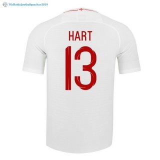Maillot Angleterre Domicile Hart 13 2018 Blanc Maillot Angleterre Domicile Hart 13 2018 Blanc