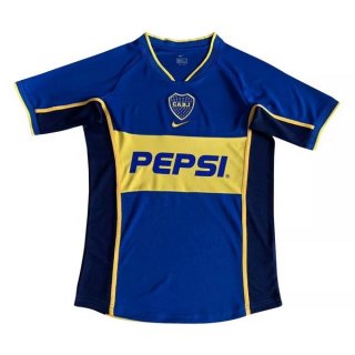 Thailande Maillot Boca Juniors Domicile Retro 2002 Bleu