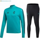 Survetement Real Madrid 2017 2018 Vert Marine Noir