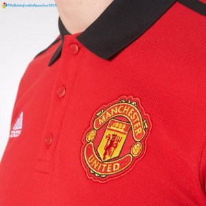 Polo Manchester United 2017 2018 Rouge Noir