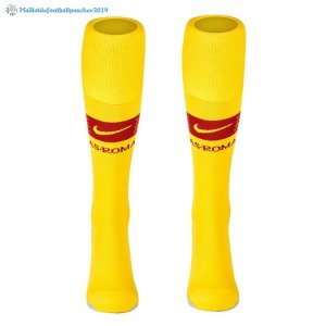 Chaussette As Roma Domicile 2018 2019 Jaune