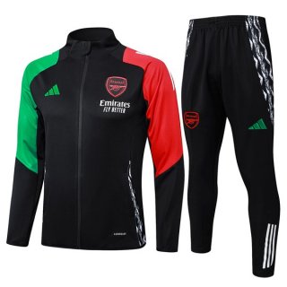 Survetement Arsenal 2024 2025 Noir Rouge 2 Survetement Arsenal 2024 2025 Noir Rouge 2