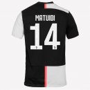 Maillot Juventus NO.14 Matuidi Domicile 2019 2020 Blanc Noir