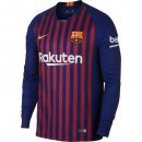 Maillot Barcelona Domicile ML 2018 2019 Rouge Bleu