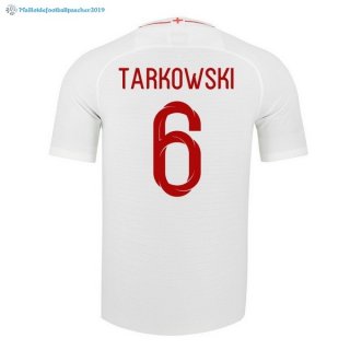 Maillot Angleterre Domicile Tarkowski 2018 Blanc Maillot Angleterre Domicile Tarkowski 2018 Blanc