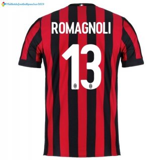Maillot Milan Domicile Romagnoli 2017 2018