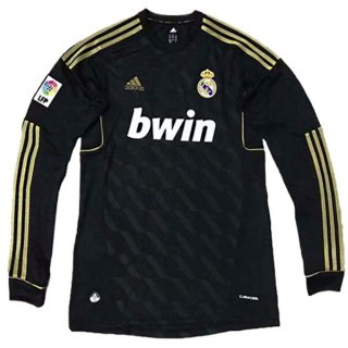 Maillot Real Madrid Exterieur ML Retro 2011/12 Noir Maillot Real Madrid Exterieur ML Retro 2011/12 Noir