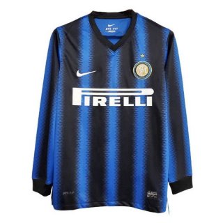 Maillot Inter Milan Domicile ML Retro 2010 2011 Bleu