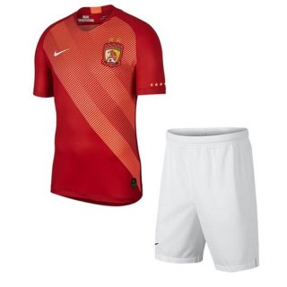 Maillot Evergrande Domicile Enfant 2019 2020 Rouge Blanc