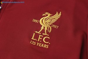 Survetement Liverpool 2017 2018 Rouge Marine