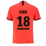 JORDAN Maillot Paris Saint Germain NO.18 Icardi Exterieur 2019 2020 Orange