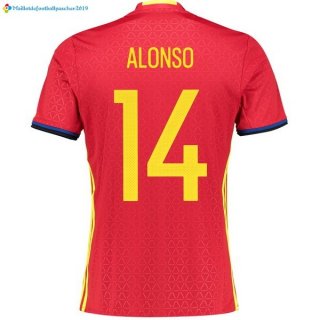 Maillot Espagne Domicile Alonso 2016