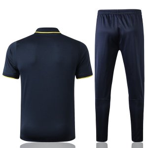 Polo Ensemble Complet As Roma 2019 2020 Noir Jaune