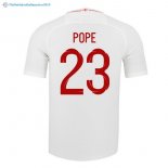 Maillot Angleterre Domicile Pope 2018 Blanc