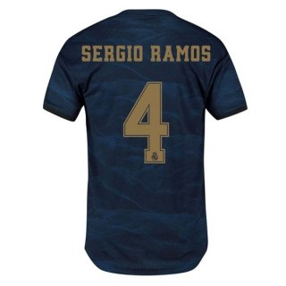 Maillot Real Madrid NO.4 Sergio Ramos Exterieur 2019 2020 Bleu Maillot Real Madrid NO.4 Sergio Ramos Exterieur 2019 2020 Bleu