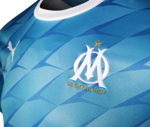 Thailande Maillot Marseille Exterieur 2019 2020 Bleu Clair