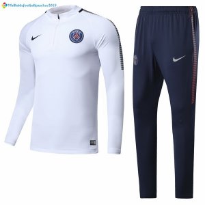 Survetement Paris Saint Germain 2017 2018 Blanc