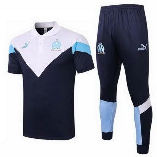 Polo Marseille Ensemble Complet 2020 2021 Blanc Bleu Polo Marseille Ensemble Complet 2020 2021 Blanc Bleu